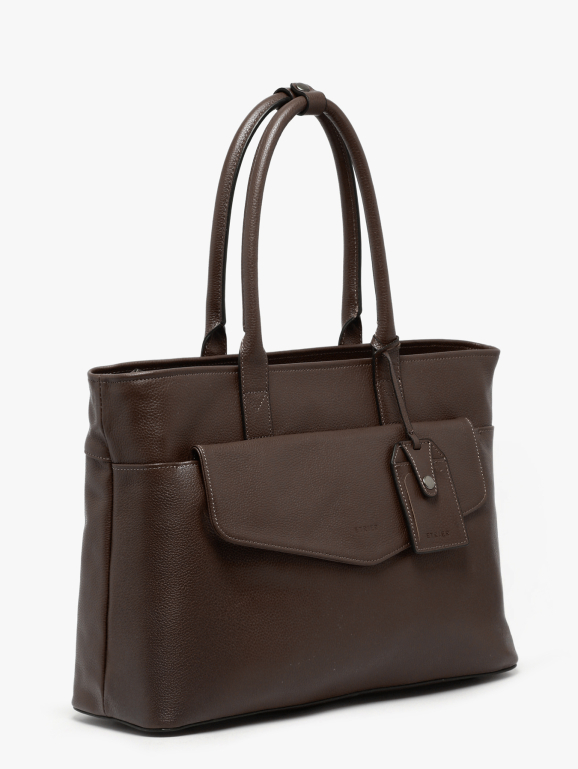 3-compartment messenger bag with 15" laptop sleeve FLANDRES