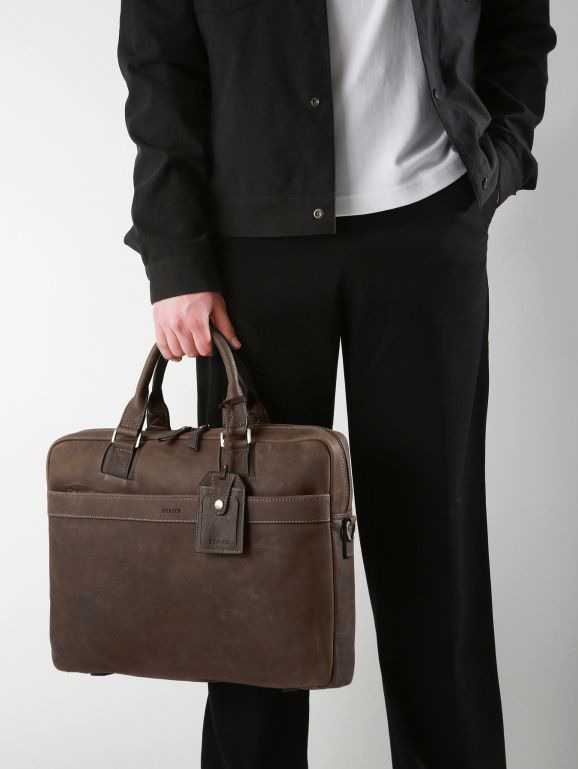 1 compartment business bag with 15" laptop sleeve SPIDER
