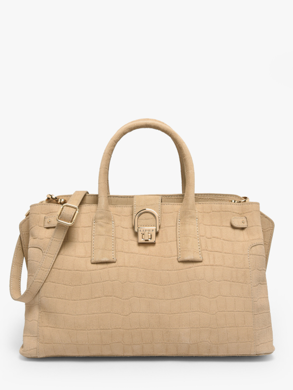 Sac porté main M EQUESTRE CROCO