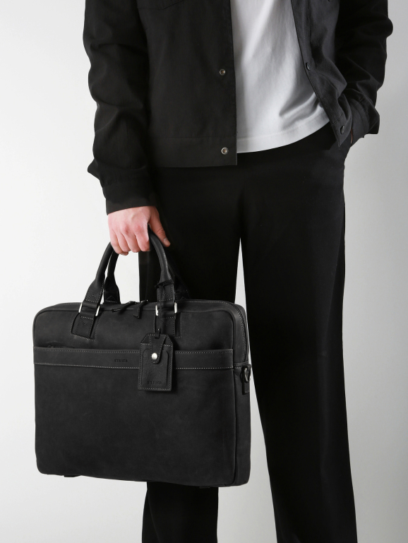 1 compartment business bag with 15" laptop sleeve SPIDER