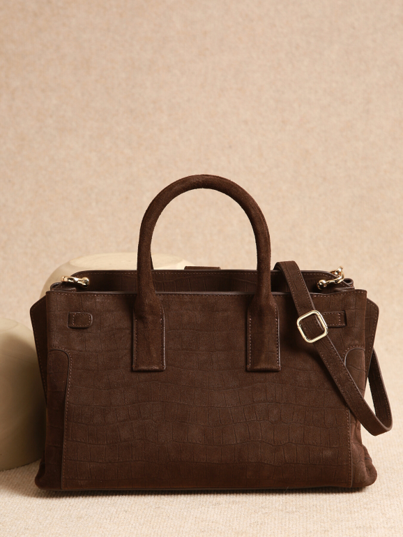 Sac porté main M EQUESTRE CROCO