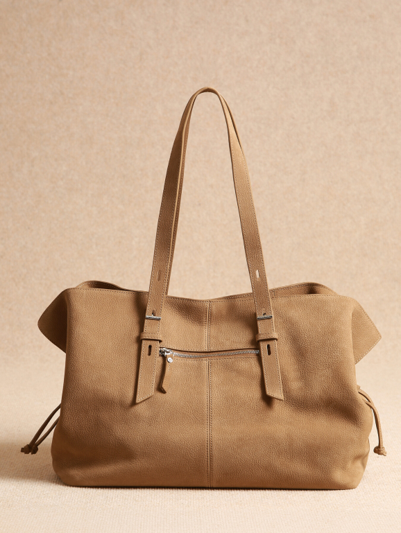 Sac porté épaule A4 CAVALIER NUBUCK