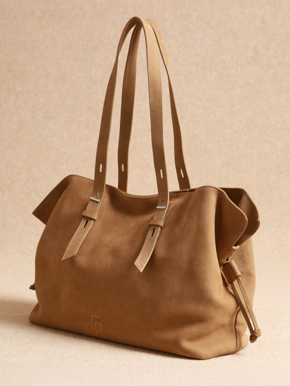 Sac porté épaule A4 CAVALIER NUBUCK