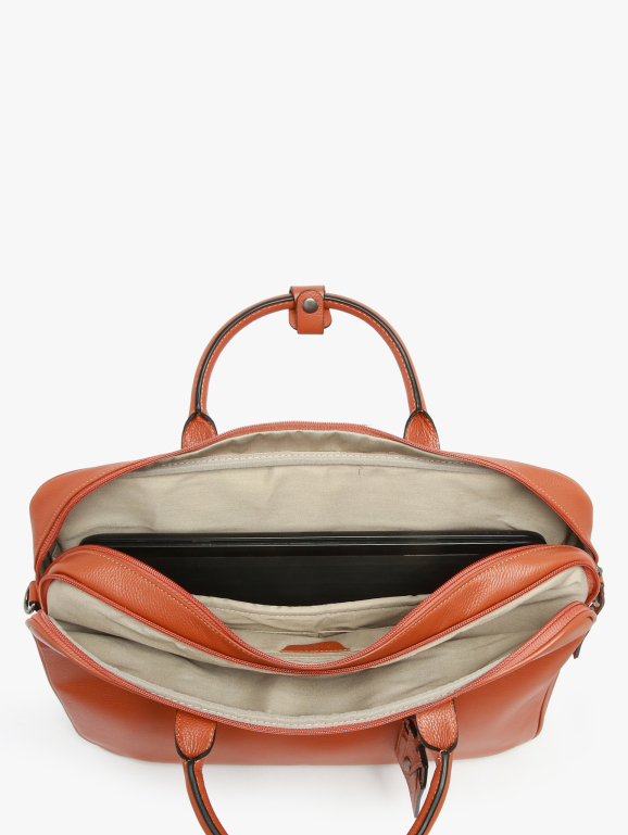 2-compartment business bag with 17" laptop sleeve FLANDRES