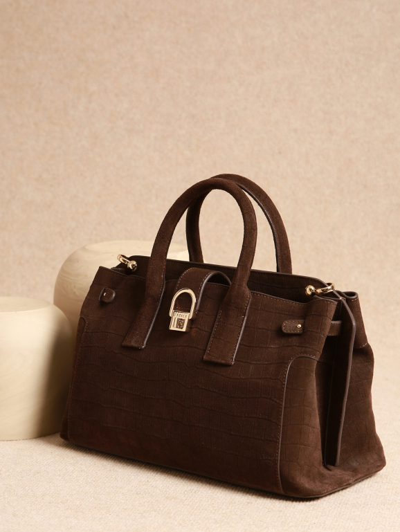 Sac porté main M EQUESTRE CROCO