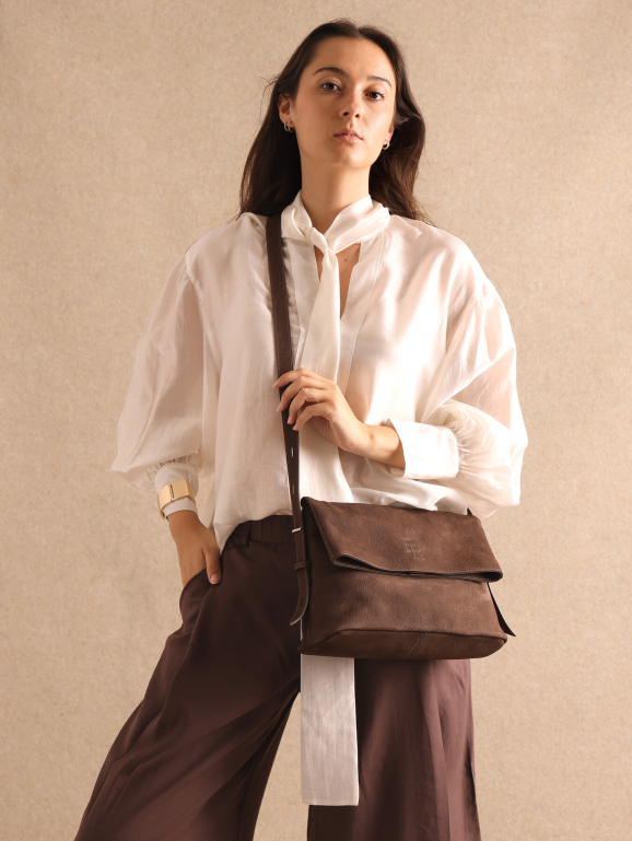 Sac bandoulière CAVALIER NUBUCK
