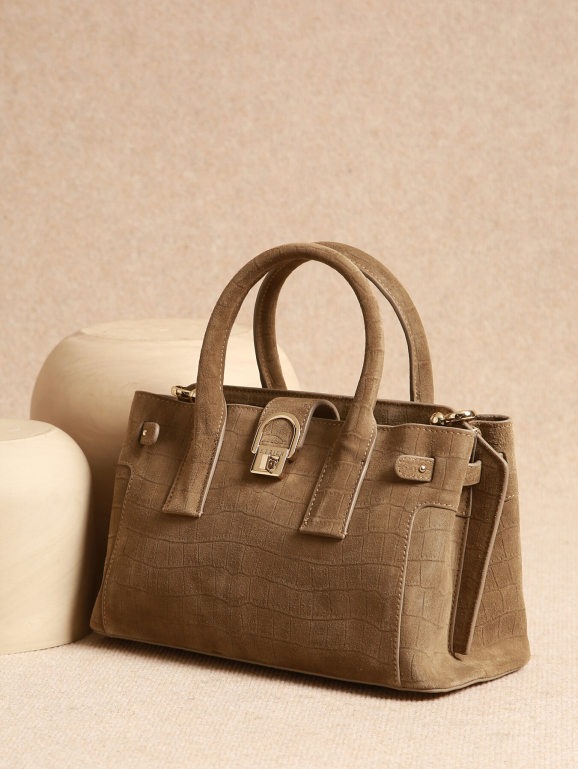 Sac porté main S EQUESTRE CROCO