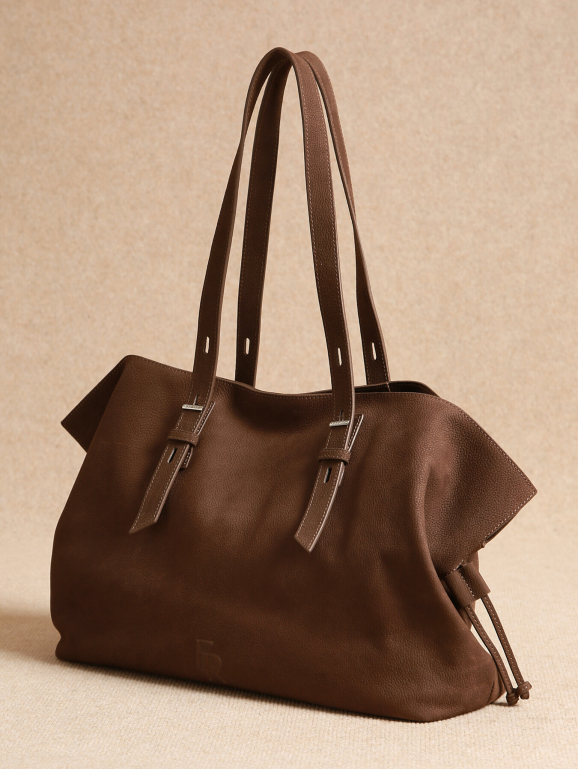 Sac porté épaule A4 CAVALIER NUBUCK