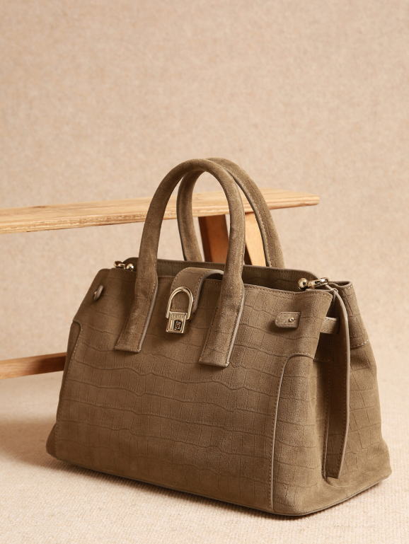 Satchel M EQUESTRE CROCO