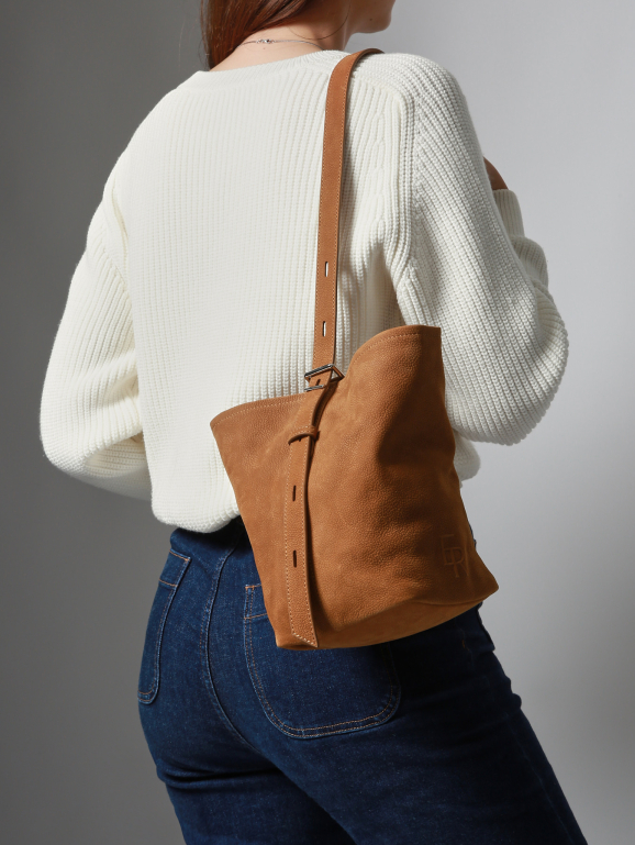 Sac porté épaule S CAVALIER NUBUCK