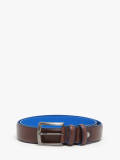 Marron fonce/bleu